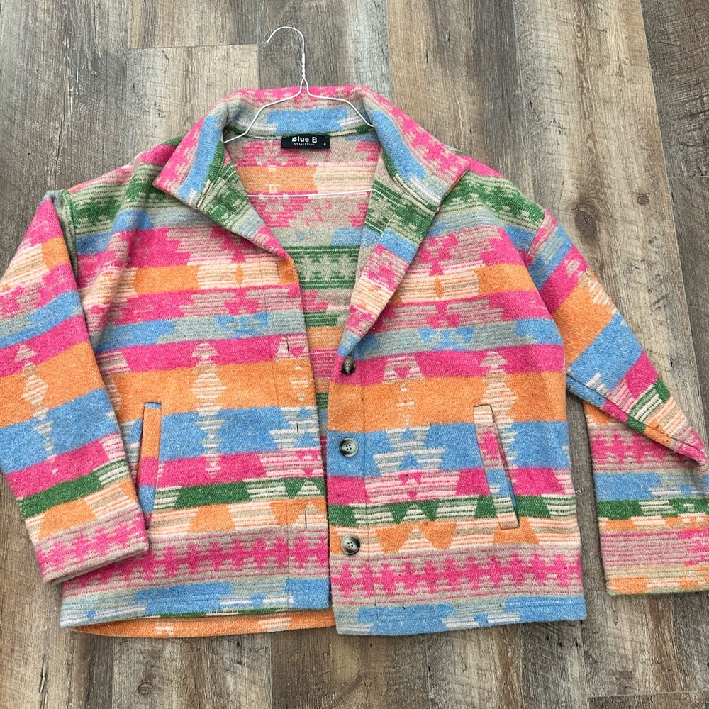 Blue B colorful jacket